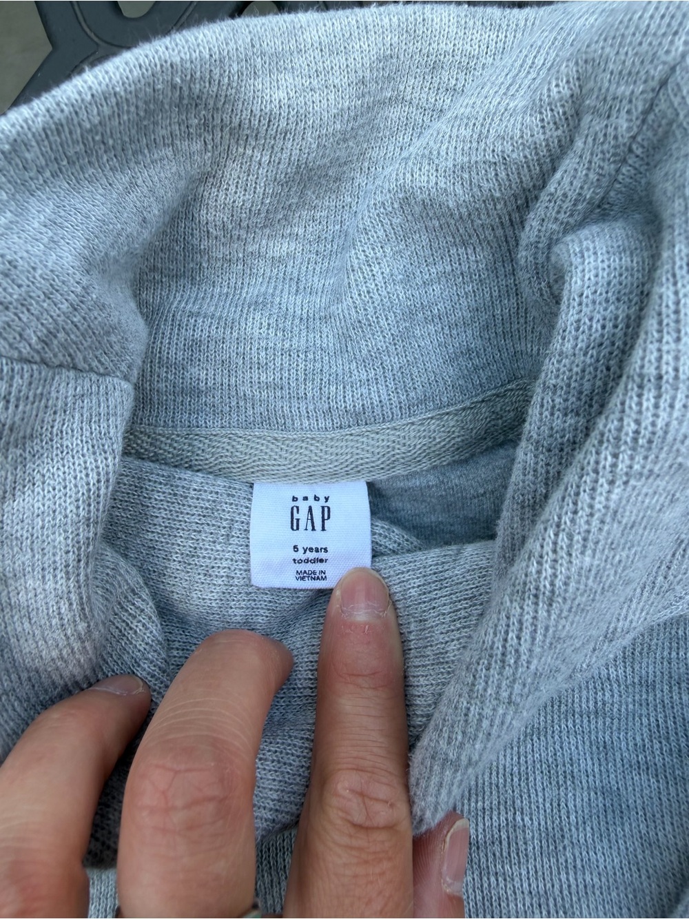 GAP Baby Gray Hooded Sweater